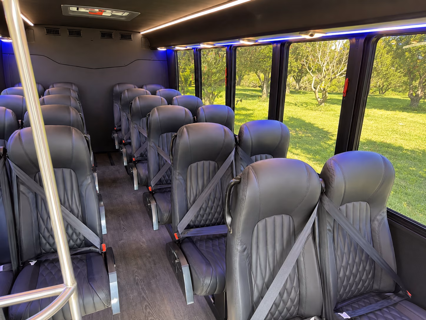 cupertino 15 passenger minibus interior