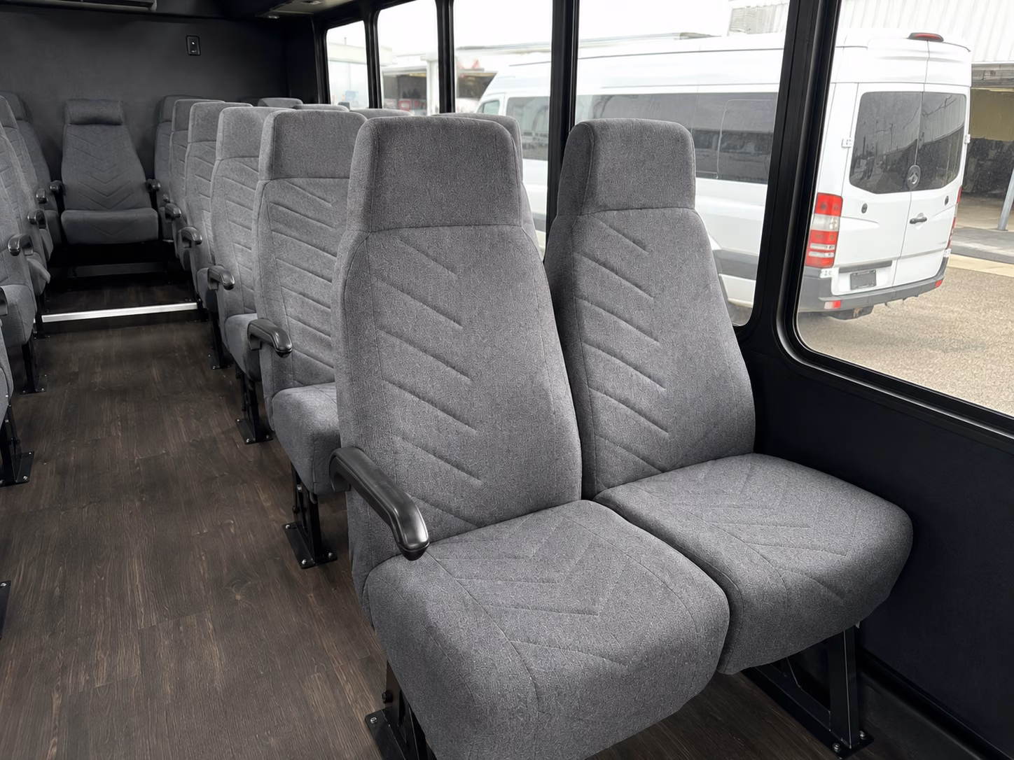 cupertino 18 passenger minibus inside