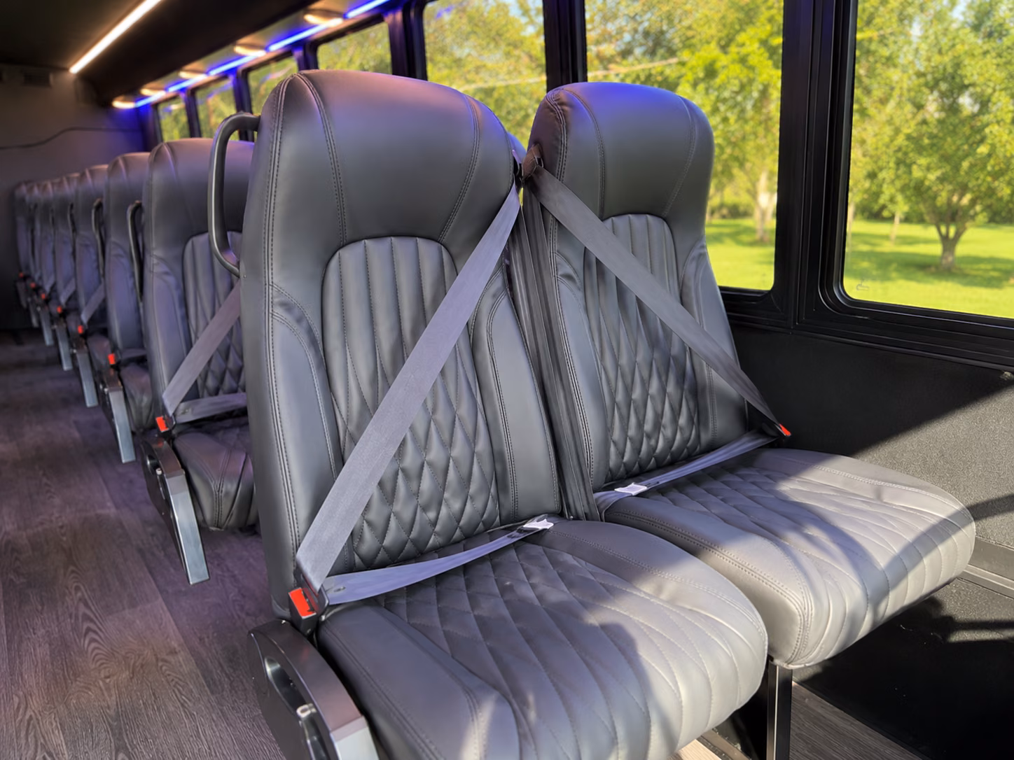 cupertino 20 passenger minibus inside
