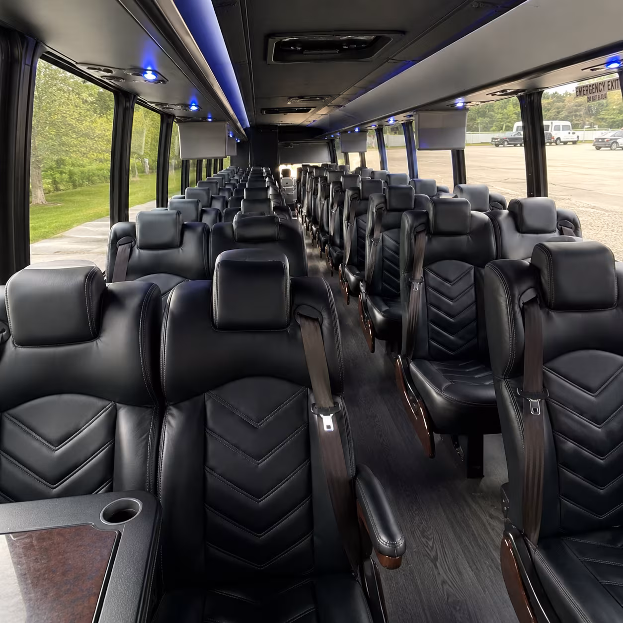 cupertino 28 passenger minibus interior