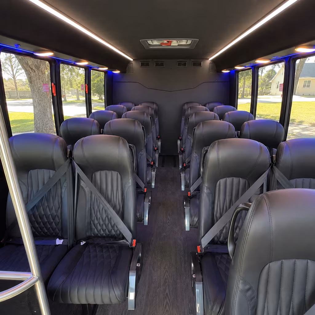 cupertino 30 passenger minibus inside