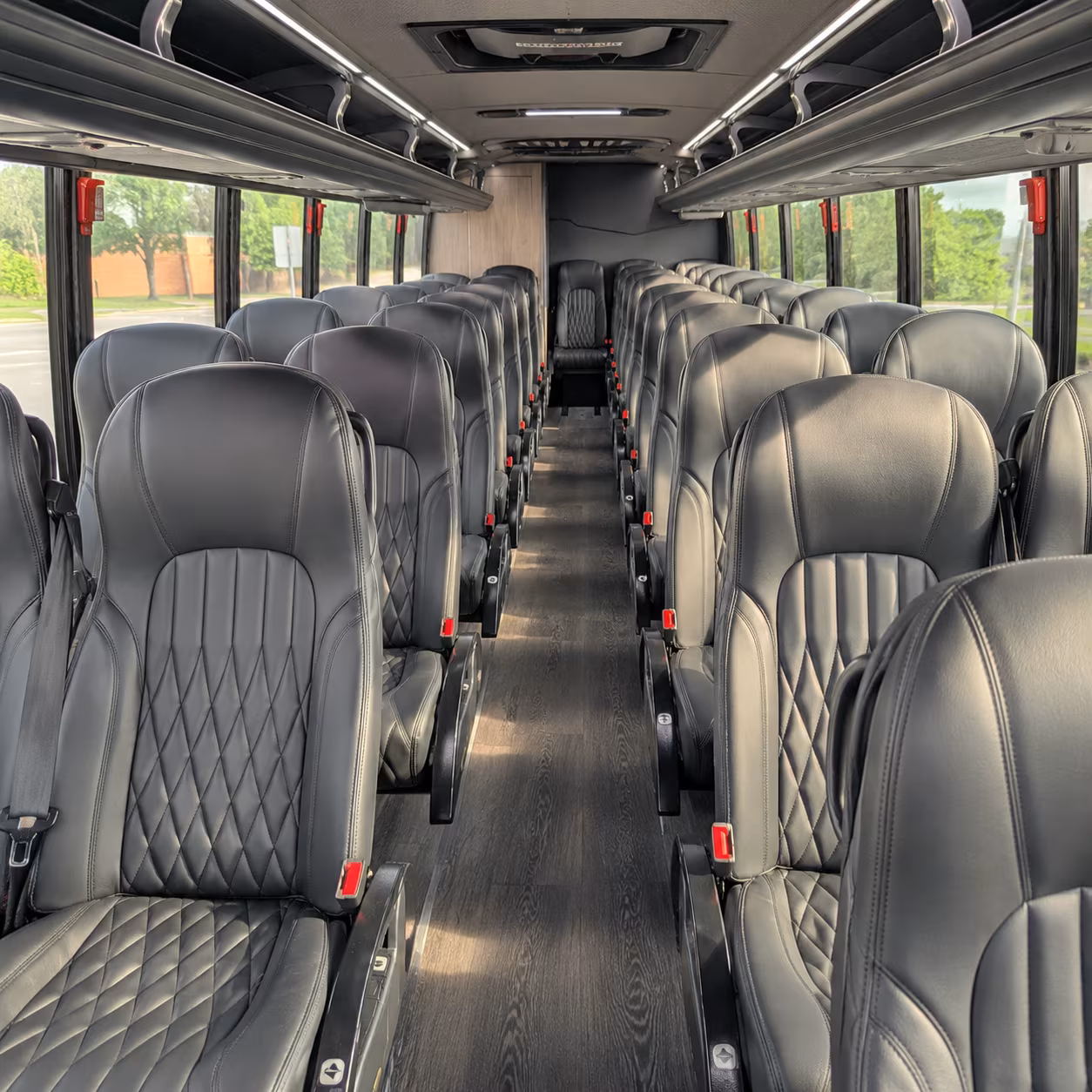 cupertino 35 passenger minibus inside
