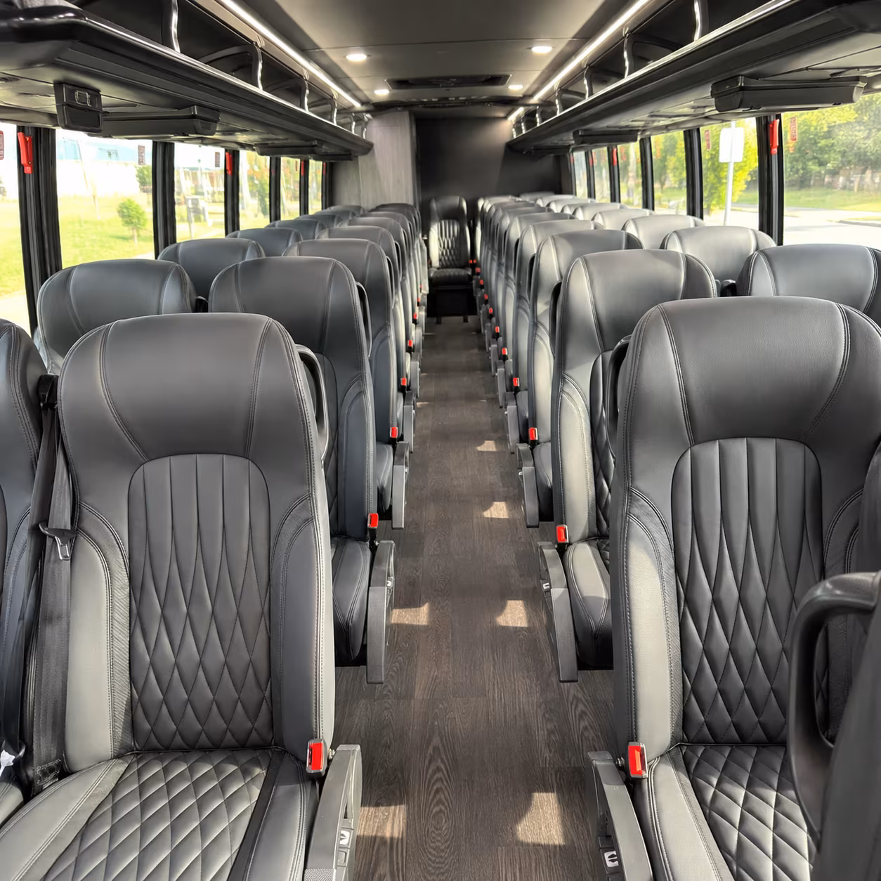 cupertino 35 passenger minibus interior