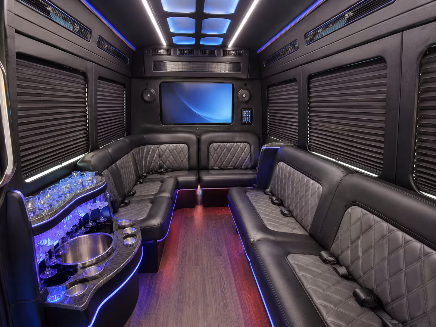 cupertino corporate event transportation onboard seating