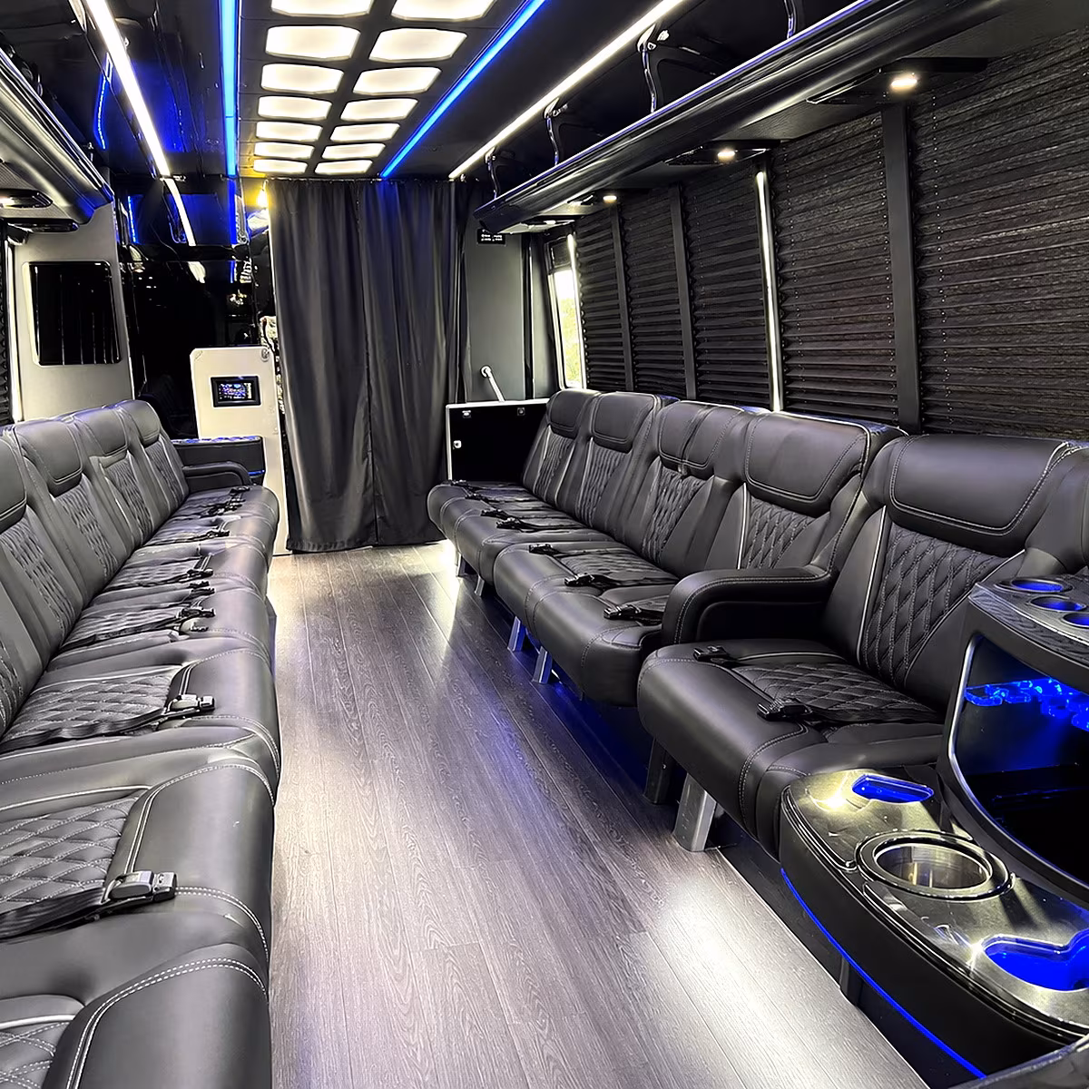 cupertino party bus interior